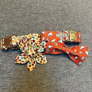 2 - Halloween/Fall Dogs Adjustable Comfortable Large Orange Ghost/Fall